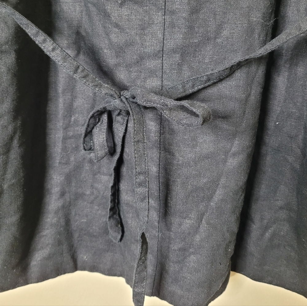 LOFT Black Drape Tank Linen Blend Pocket Vest Size XL NWT - Picture 7 of 10